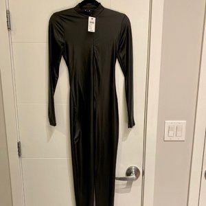 Never Worn Faux Leather Catsuit (Size M)